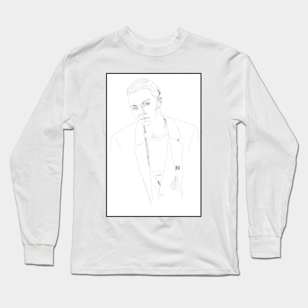 VILLA NELLE SKETCH THE BUS Long Sleeve T-Shirt by IlandiART1504